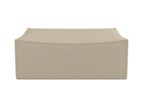 Catena Timeless Minimalist Pouf Ottoman with Removable Covers