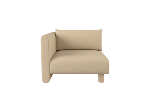 Dase Timeless Minimalist Contemporary Modular Sofa with Armrests