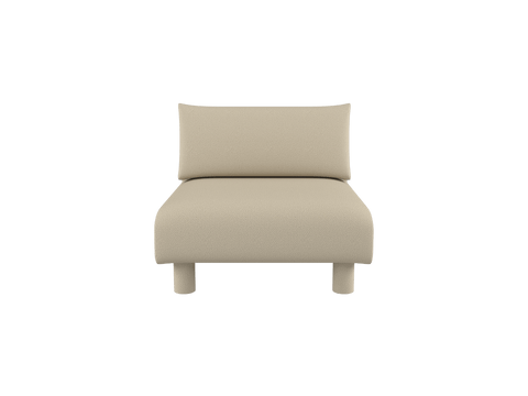 Dase Timeless Minimalist Low Profile Upholstered Modular Sofa