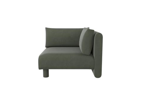 Dase Timeless Minimalist Contemporary Velvet Modular Sofa