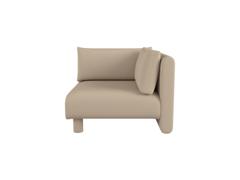 Dase Timeless Minimalist Contemporary Upholstered Modular Sofa