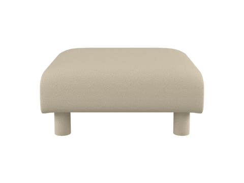 Dase Timeless Minimalist Contemporary Upholstered Footstool Ottoman