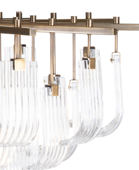 Ferris Accent Elegant Beveled Candelabra Chandelier