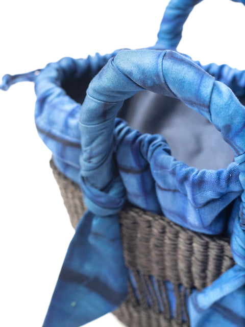 Casual Handmade Geometric Braided Basket Bag