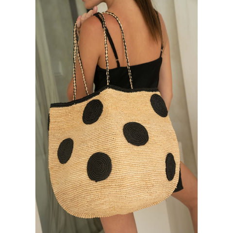 Beach Geometric Braided Raffia Handmade Bucket Bag