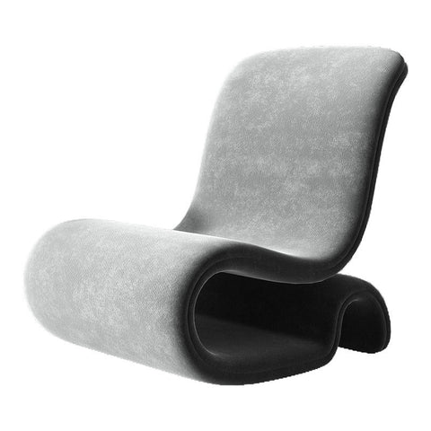 Timeless Minimalist Armless Club Cantilever Chair