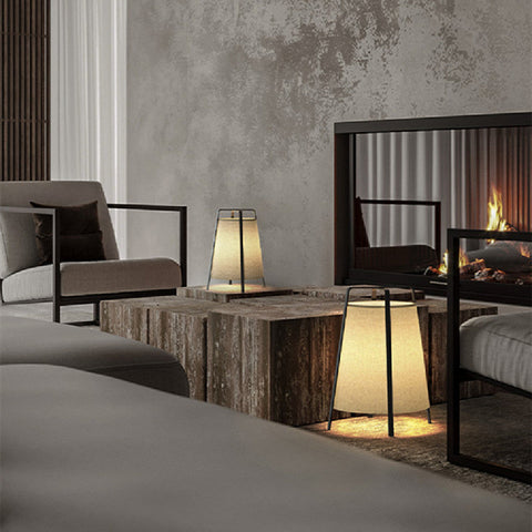 Ambient Wabi-sabi Column Floor Lamp for Minimalist Spaces