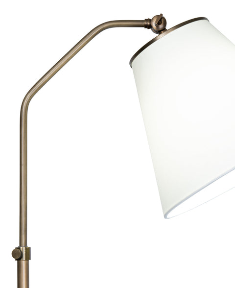 Fin Accent Gooseneck Adjustable Height Floor Lamp
