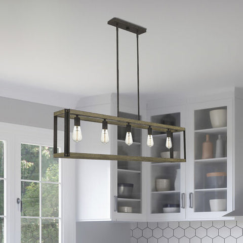 Finn Farmhouse Rustic Chandelier for Accent Ceiling Light