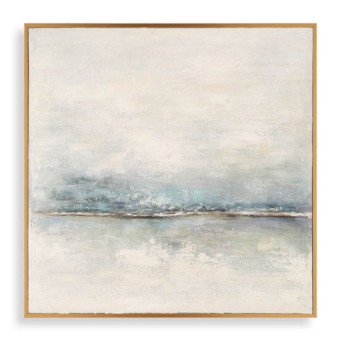 Foggy Morning Hand Painted Canvas Modern Square Wall Art