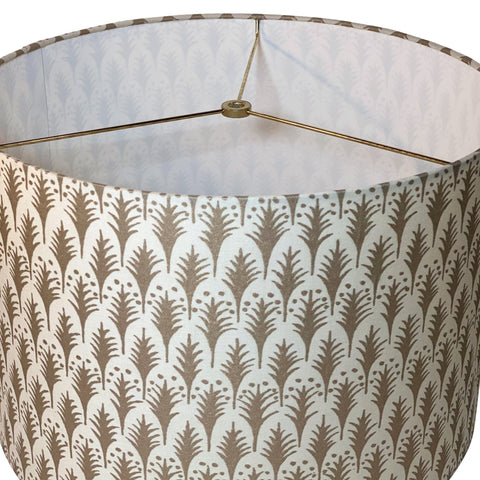 Fortuny Piumette in Ivory & Gold 15” Drum