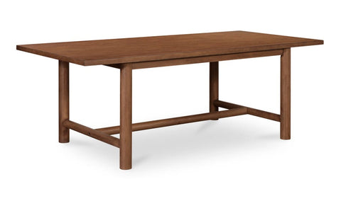 Arden Modern Rustic Farm Dining Table with Block Frame