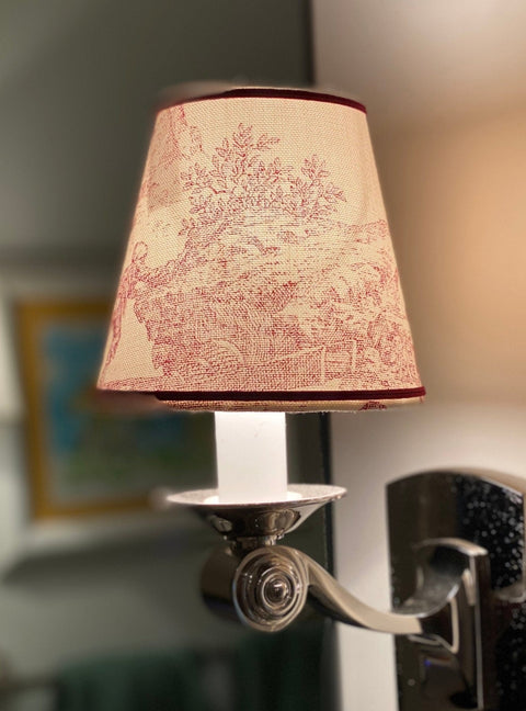 French Made - Toile de Jouy Sconce Shades