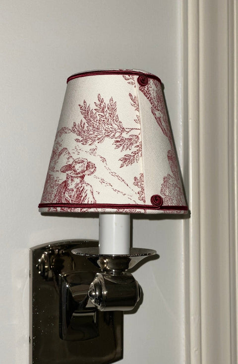 French Made - Toile de Jouy Sconce Shades