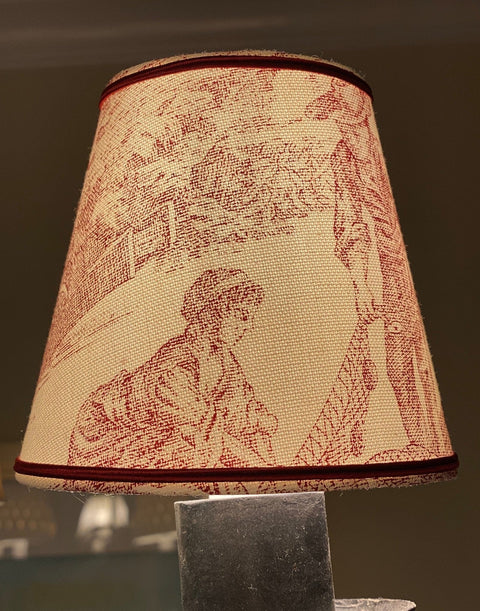 French Made - Toile de Jouy Sconce Shades