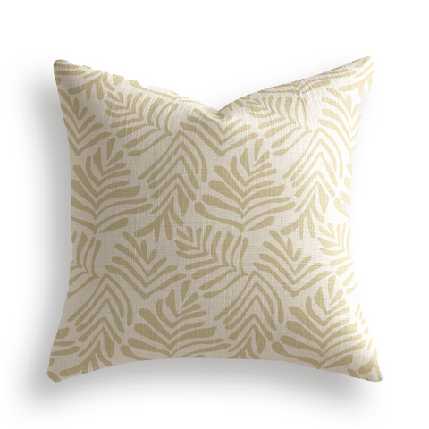 Frond Throw Pillow in Marigold