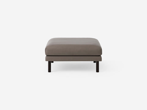 Timeless Minimalist Modern Pouf Ottoman with Cylinder Leg