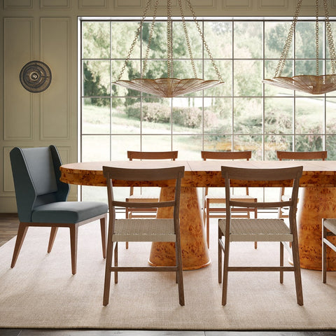 Made Goods Holland Extendable Oval Dining Table in Contemporary Style