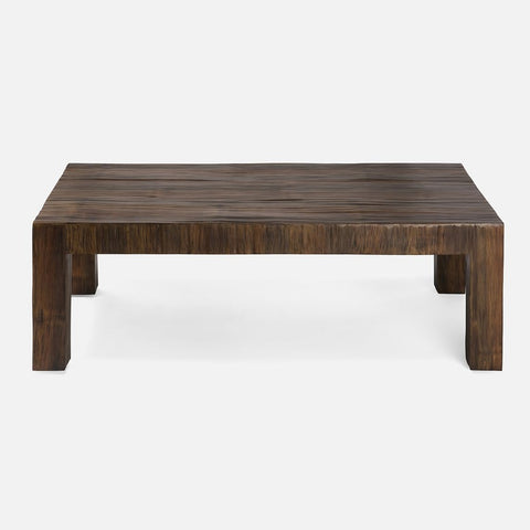 Made Goods Timeless Minimalist Antique Bamboo Rectangle Coffee Table
