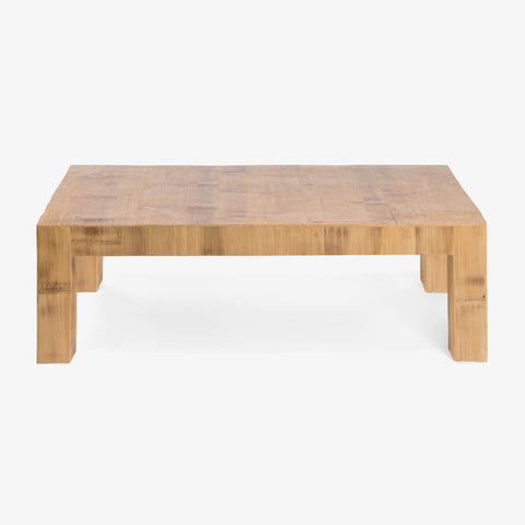 Made Goods Timeless Minimalist Antique Bamboo Rectangle Coffee Table