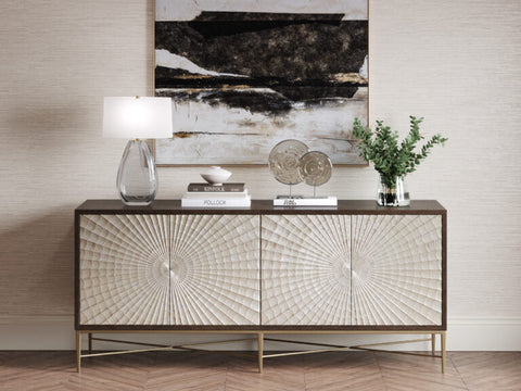 Gable Accent Contemporary Drum Table Lamp