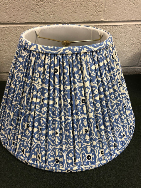 Gathered Com Linen Empire Blue