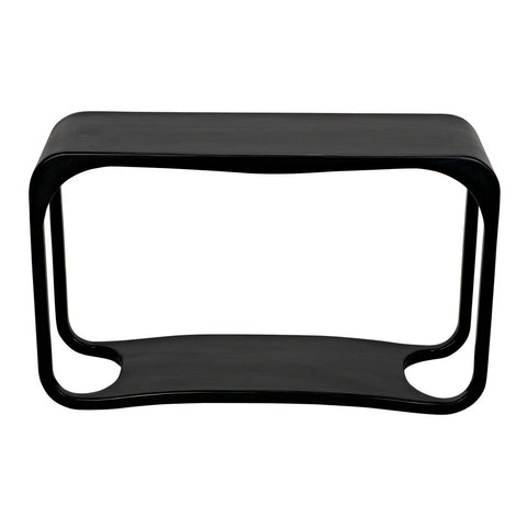 Noir Timeless Minimalist Curved Entryway Console