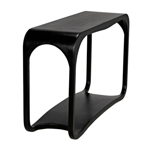 Noir Timeless Minimalist Curved Entryway Console