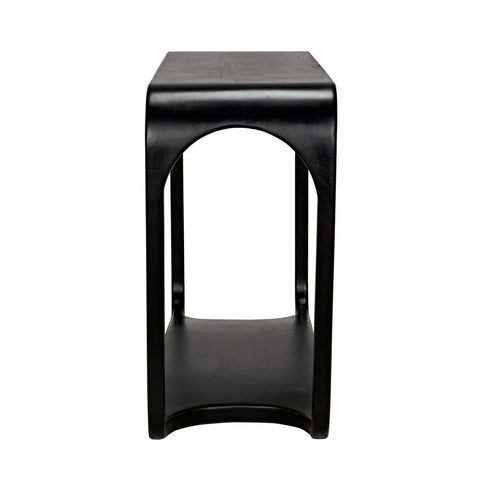 Noir Timeless Minimalist Curved Entryway Console