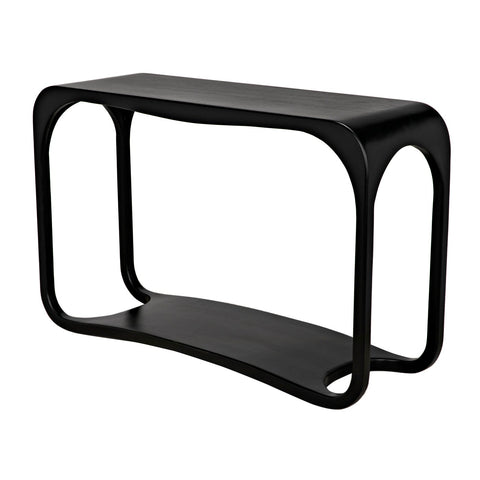 Noir Timeless Minimalist Curved Entryway Console