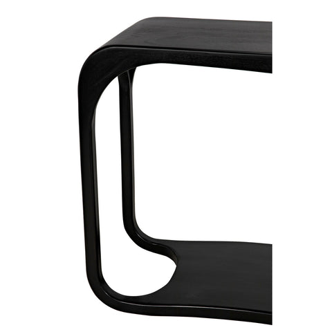 Noir Timeless Minimalist Curved Entryway Console