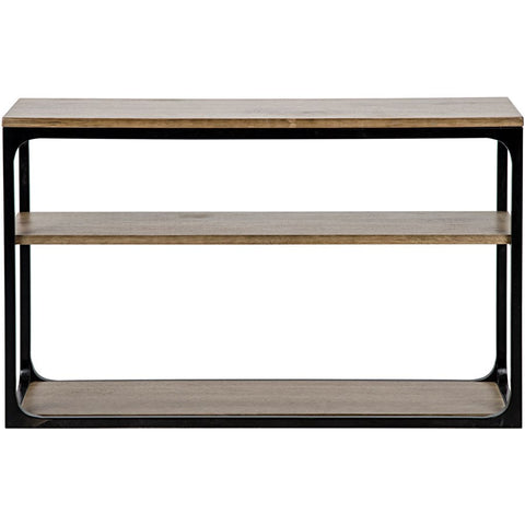 Industrial Modern Entryway Console with Frame Base