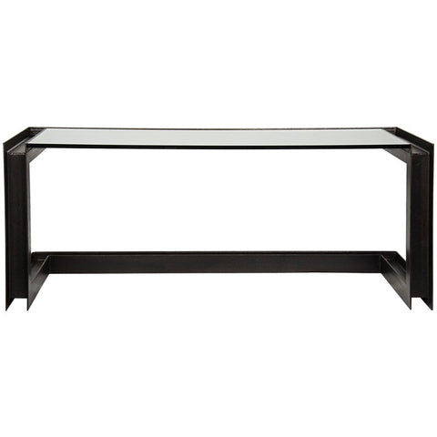 Modern Industrial Rectangle Desk with Bracket Frame