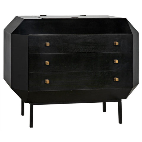 Modern Drawer Chest with Knob Handle Standard Dresser