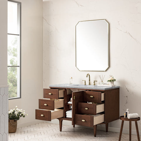 Amberly Mid Century Freestanding Bathroom Vanity with Closed Storage