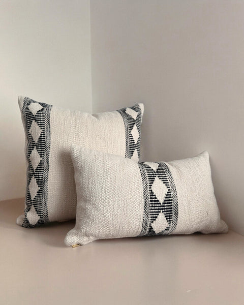 Powered by People Bohemian Textured Pillow Cover with Zipper Closure - 12 x 20