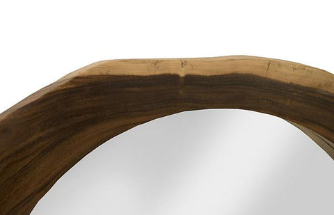 Organic Rustic Asymmetrical Wall Mirror for Entryway