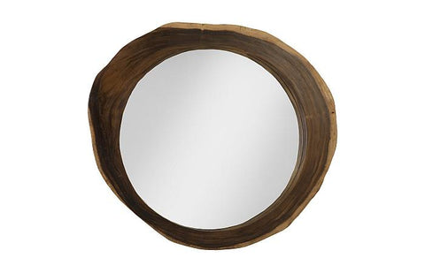 Organic Rustic Asymmetrical Wall Mirror for Entryway