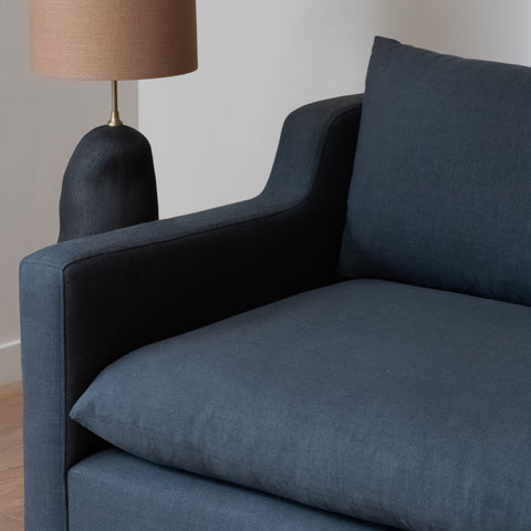 Ginger Contemporary Standard Sofa with Armrests and Loose Cushions