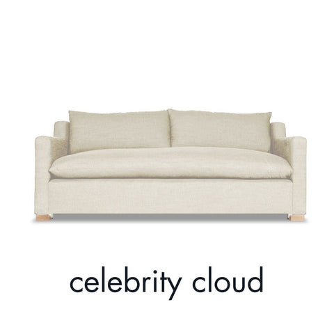 Ginger Contemporary Standard Sofa with Armrests and Loose Cushions