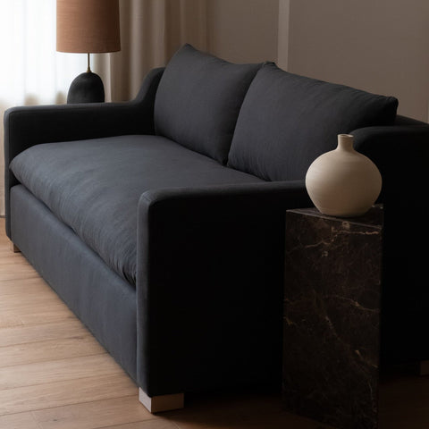 Ginger Contemporary Standard Sofa with Armrests and Loose Cushions