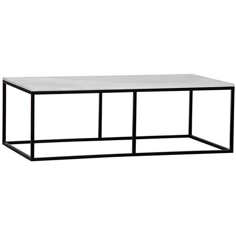 Lois Timeless Minimalist Rectangle Stone Coffee Table