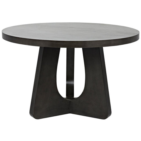 Noir Timeless Minimalist Modern Round Dining Table - 48 W