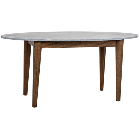 Tulip Mid Century Marble Oval Dining Table