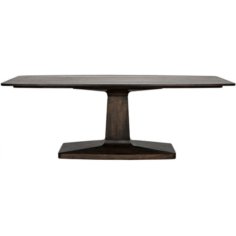 Travis Tulip Pedestal Dining Table with Curved Shape