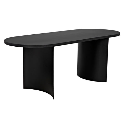 Industrial Creative Handcrafted Matte Drum Dining Table