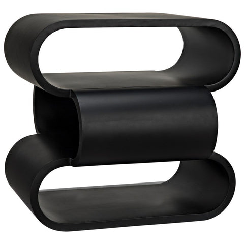 Contemporary S Curve Monolithic Accent Table