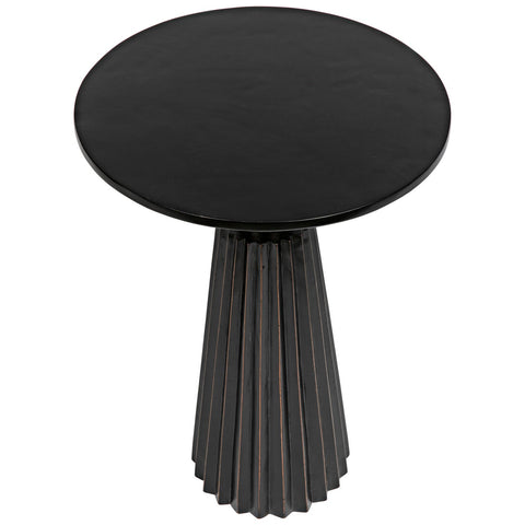 Orson Art Deco Fluted Drum Center Table