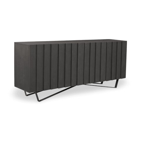 Modern Geometric Matte Sideboard Cabinet