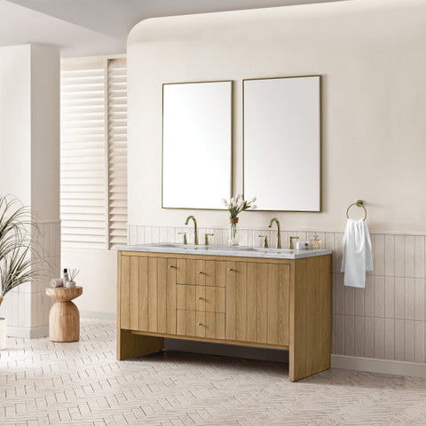 Hudson Modern Double Equal Bowl Bathroom Vanity